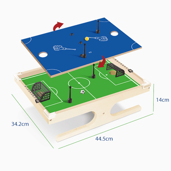 Det magnetiske prisvindende festspil med færdigheder - for børn og voksne i alle aldre, der er halv bordfodbold, halv lufthockey Crazy Magnetic Ball Game Table