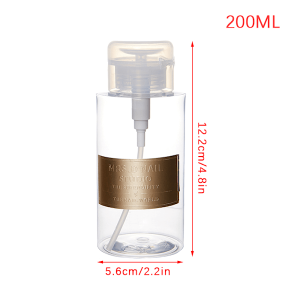 Kesän kuuma alennus 150/200/300 ml kynsitaidepumppupullo Tom-pullonpoistoaine Mak 200ML
