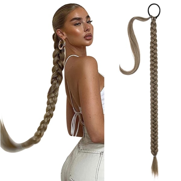 Sommer Hot Sale Lang Flettet Hestehale Extension Grå
