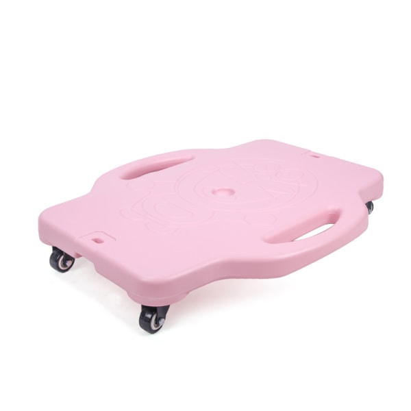 Stor skoter sensorisk träningsutrustning - barns tidig utbildningsverktyg för vestibulär balans, utomhusleksak rosa L:58*48cm