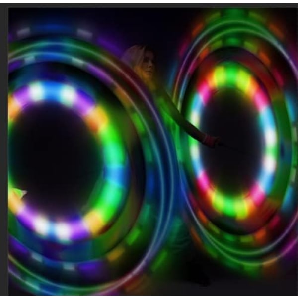 LED Balls-2024 päivitetyt pehmeät pyörivät hehkut aloittelijoille ja ammattimaiset Rainbow Fade ja High Strobe Spinning LED Glow Lelu valopallot 3 pcs
