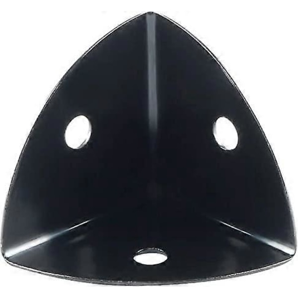 Sommer Hot Sale ZK-Metal hjørnebeskyttere, sorte rustfri metal hjørnebeskyttere, velegnede til hjørnebeskyttelse af trææsker, kufferter, flightcases 8 stk