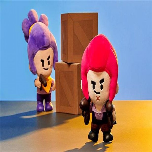 17*20*25cm Cartoon Brawl Spike Dockan Perifer Plush Leon Dockan Hjälte Leksaksfigur al primo 17x20x25cm