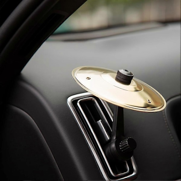 Sommarrea Het Bil Crash Cymbal Enkel Clip-on Mini Trummor Biltillbehör - Perfekt Glod