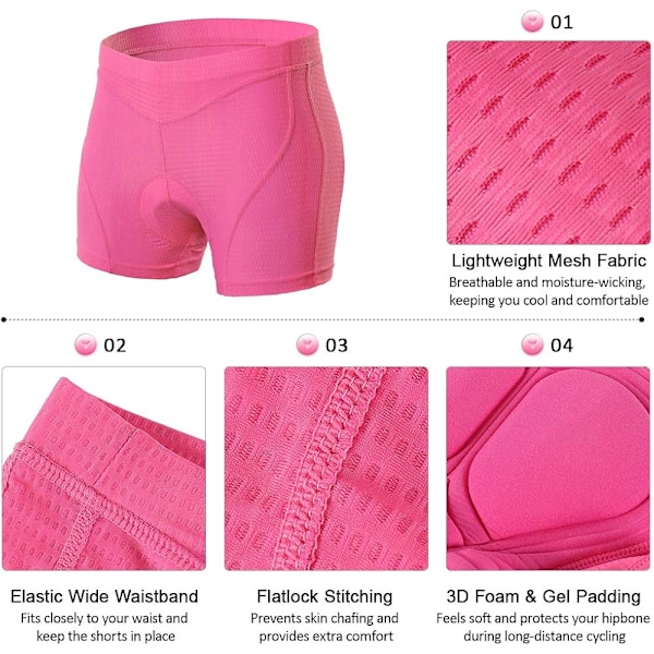 Sommarrea Damcykelshorts med 3D-vaddering MTB Cykelbyxor Underkläder