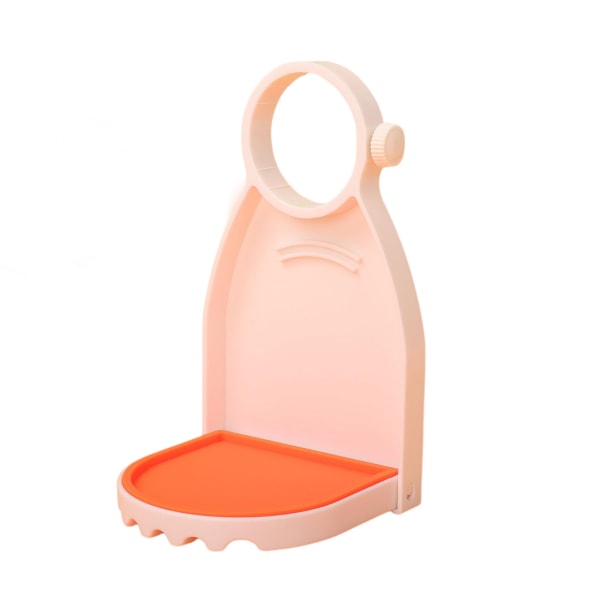Koppholder for vaskemiddel og dryppbrett (pakke med 2), dryppfanger for vaskemiddel med fast skrue og avtagbar silikonmatte orange