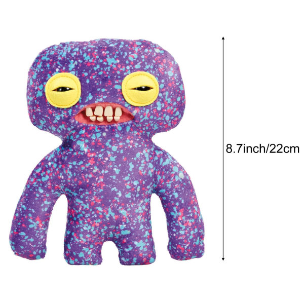 Fugglers Limited Edition plyschleksak - rolig ful monsterdocka med tänder | Små djur gosedjur med ett leende | Ny Monster Plush Toy Collection! 5
