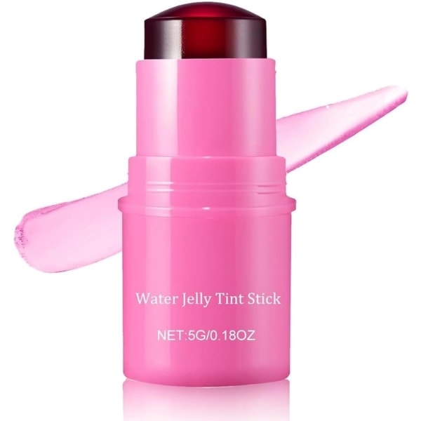 Milk Jelly Tint, Cooling Water Jelly Tint, Sheer Lip & Cheek Stain - Byggbar akvarellfinish - 1 000+ svep per sticka rose red
