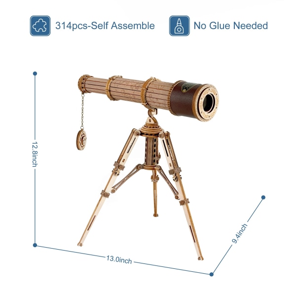 Puiset palapelit, valopallo, teleskooppi, aikuisille rakennettavat 3D-mallisarjat. Syntymäpäivälahjat telescope