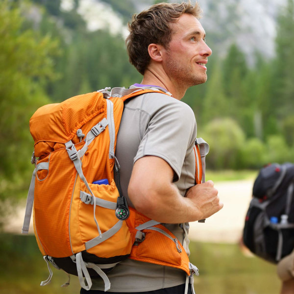 100 stk. Mini Survival Kompass, Utendørs Camping Fotturer Lommekompass Væskenfylt Mini Kompass for Paracord Armbånd Halskjede Nøkkelring