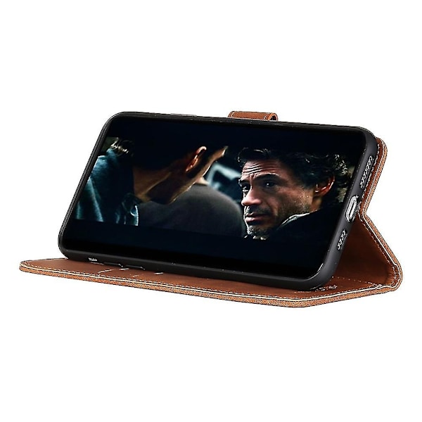 Sommer Udsalg Læder Etui til Motorola Moto G 5G Plus Brown