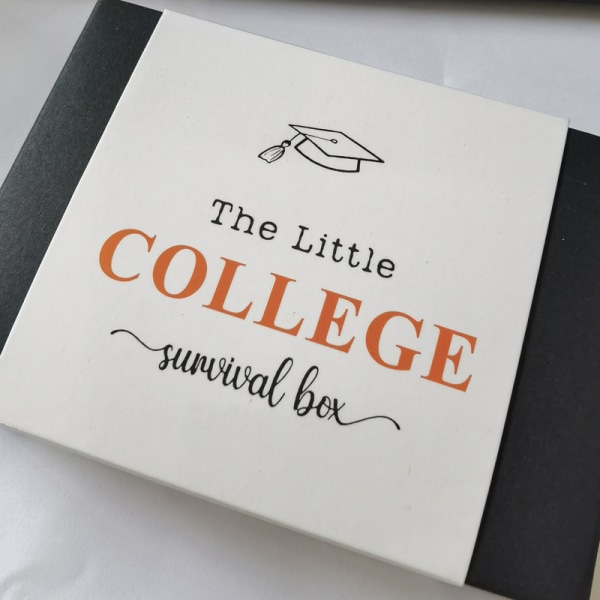 Henkilökohtainen korkeakoululahjakorttikirja - täydellinen valmistujaislahja lukiolaisille | Kassakotelo ja hoitopaketti yhdessä orange
