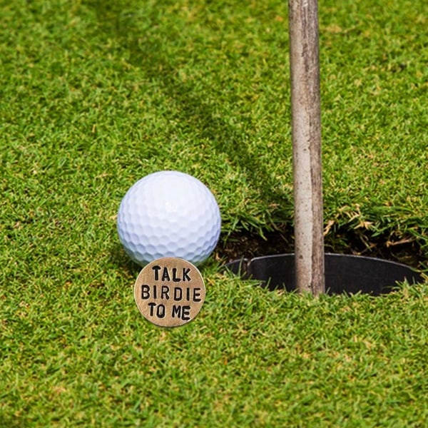 Rolig golfbollsmarkör - Nyhetshumor med personliga ord - Unika Gag-presenter för golfälskare - Perfekta golftillbehör för män och kvinnor Ballz Deep