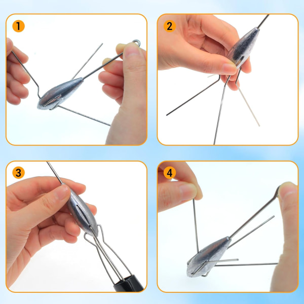 5 stk Sputnik synke fiskeudstyr Long tail fiskevægte Bly Saltvand Surf Casting Synker Havkat Strand Edderkoppevægte til Ocean Havsand 4.0 Ounces