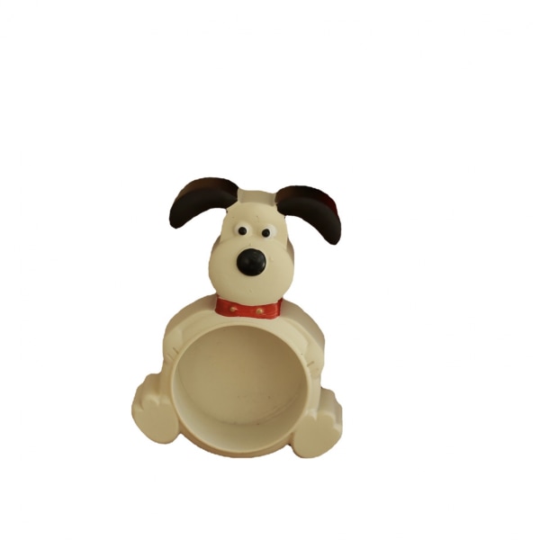 Suloinen koiran muotoinen kynttilänjalka: sarjakuvamainen koristeteos valokuvaukseen ja aromaterapiaan B