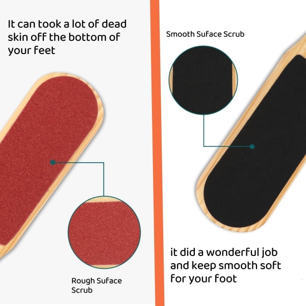 Foot File Callus Remover - 1 ST Professionellt pedikyrverktyg för att exfoliera hård hud, hälskrapa - Bäst för torra fötter, borttagning av död hud och fotvård