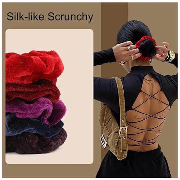 Kesän kuuma ale 50 kpl scrunchie-hiuslenkkejä | Sametti | Hiuslenkit |