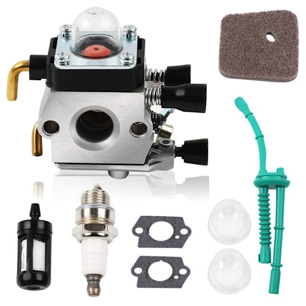 Sommarrea Förgasarkit för STIHL FS55 FS55R FS55RC FS38 KM55 HL45 KM55R Luftfilter Bränsle Pilot Kit Tändstiftskit