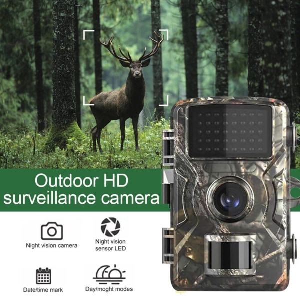 Wildlife Camera 12MP 1080P HD Trap Game Hunting Cam PIR Night Vision