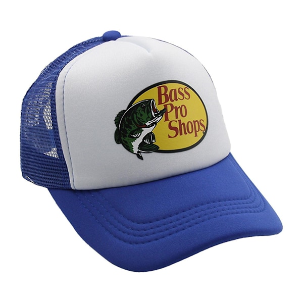 Sommarrea Bass Pro Shop Outdoor Keps Truckerkeps med Mesh - Herr och Dam One Size Fits All Snapback-stängning för Jakt & Fiske Mörkblå Dark blue