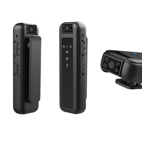 Mini Pocket Body Camera 1080P Videoinspelning Camera Videokamera Ridning Möte Sport with 64G memory card