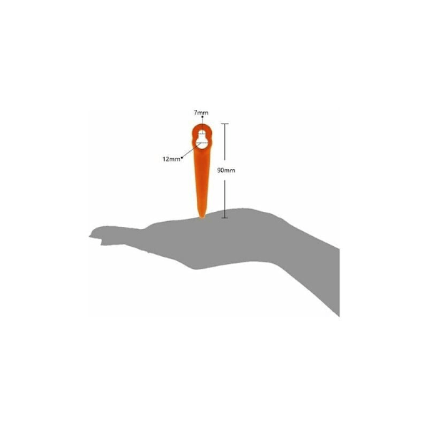 Sommer Hot Sale 100-pakning Kompatible Blader for Stihl PolyCut 2-2 PolyCut 3-2, FSA 45 FSA 57 FSE 52, Plastblader for Stihl Trådløs Trimmer..DEBUNS
