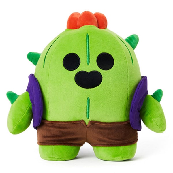 17*20*25cm Cartoon Brawl Spike Dockan Perifer Plush Leon Dockan Hjälte Leksaksfigur Spike 17x20x25cm