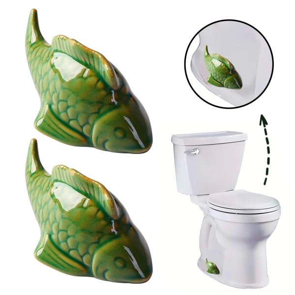 WC-pulttikorkit, koristeelliset wc-pulttipäälliset, keraamiset söpöt sammakkopäälliset WC-pultit Kylpyhuoneen sisustus Helppo set 2 kpl D