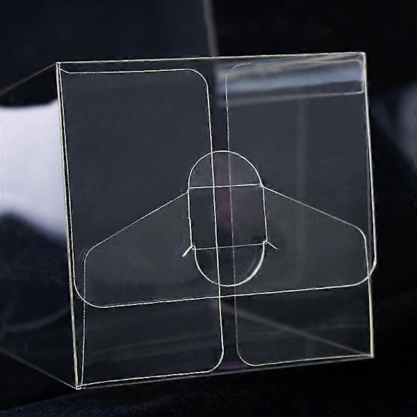 50 stk. Kvadratiske Transparente Månekage-Kageemballagekasser Opbevaringskasse Beholder
