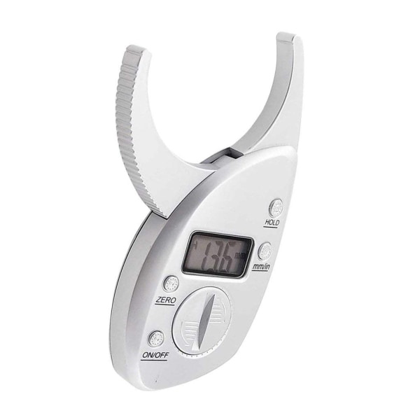 Bärbar Skin Fat Caliper Tester mm tum LCD-skärm Sport Dam/Män Body Tool Monitoring Kit