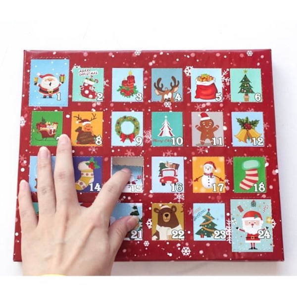Sommarrea Adventskalender 2023 Barn Flicka DIY Julkalender Berlockarmband Set 22 Berlocker och 2 Armband Julklapp