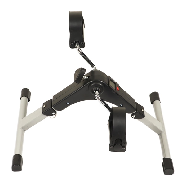 Fällbar under skrivbordet pedalövning för seniorer med LCD-skärm - Bärbar minimotionscykel för arm- och benträning på kontoret eller hemma