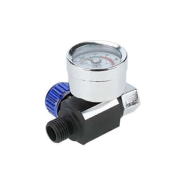 Luftregulator Luftregulatorventil Airbrush Regulator Set för Airbrush och Luftverktyg 2 st 1/4 tum