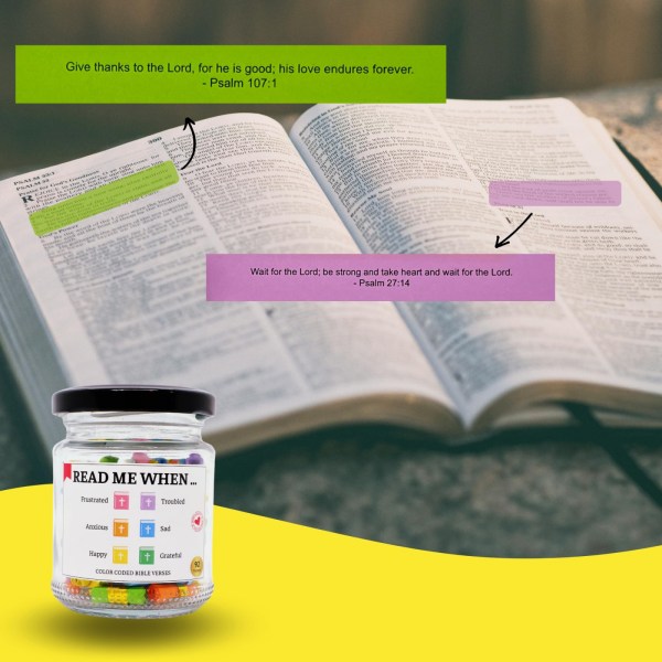 Sjelfull krukke: Fargekodede bibelvers for daglig inspirasjon og påskevelsignelser