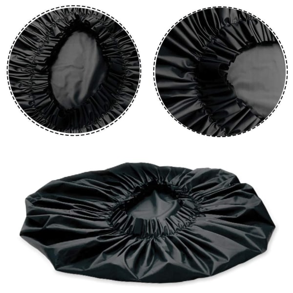 Erittäin suuri vedenpitävä suihkumyssy cap hiuksille, uudelleenkäytettävä cap – täydellinen paksuille kiharoille hiuksille, hiuksille, punoille black