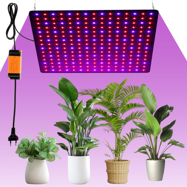 Grow Light LED Plant Lamp 45 W Plant Lamp LED Full Spectrum Grow Lights with Hooks for Plants for Plants Vegetables Flower US Plug