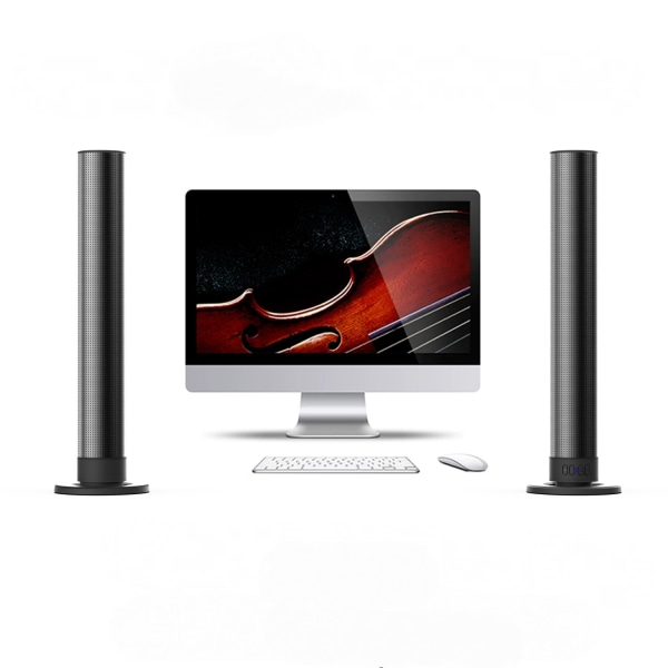 60 W TV Soundbar med 5.0 Bluetooth - Kablet og trådløs, Auto Volume Boost, ARC/Optisk/AUX, aftageligt 2-i-1-design