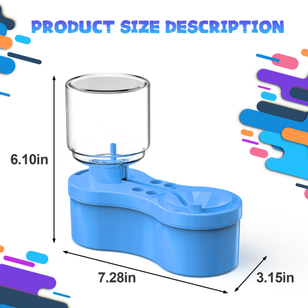 5-i-1 Penselrengöringsmedel med avlopp och hållare - Vattencirkulationsverktyg för akryl-, akvarell- och vattenbaserade färger, perfekt för konstnärer och barn A2