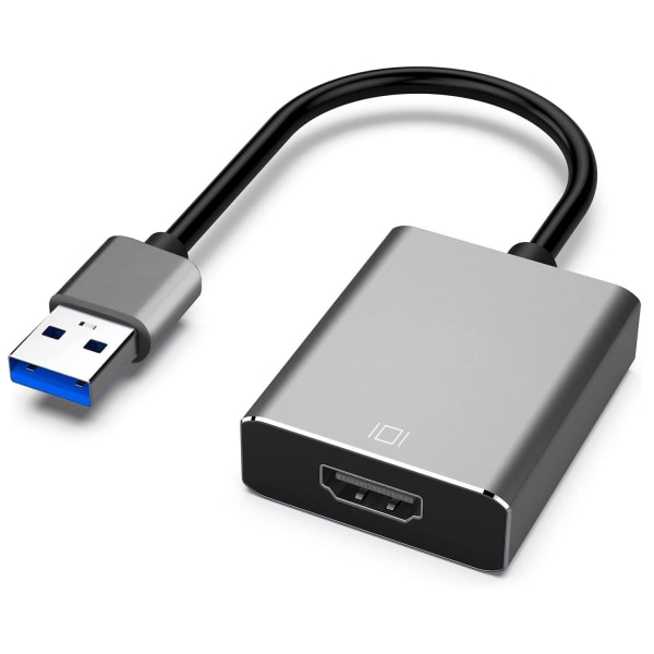 USB till HDMI-adapter, USB 3.0 till HDMI för flera bildskärmar 1080P Kompatibel med Windows XP/7/8/10/11