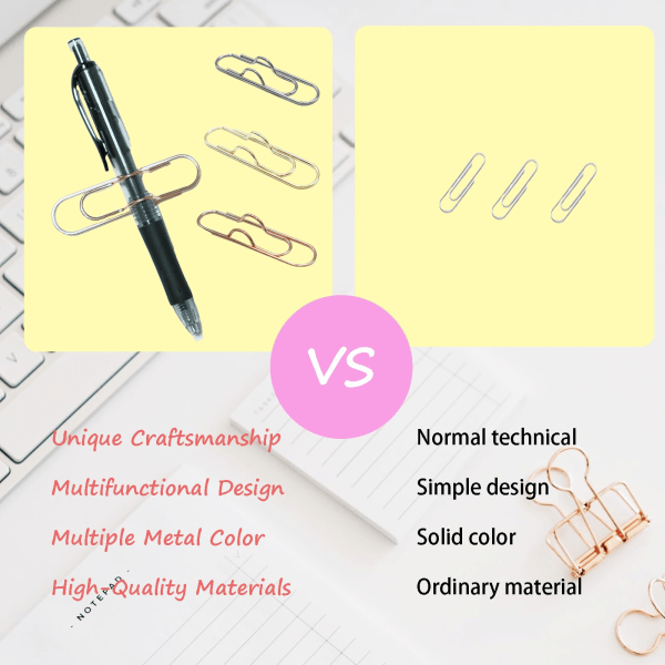Monitoiminen kynäpidike, kannettava metallinen paperiliitin, toimisto- ja koulutarvikkeet, kynäteline muistikirjoille, kirjoille, päiväkirjoille, leikepöydälle ja gold