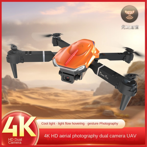 Drone med doble kameraer, sammenleggbare rc quadcopter rc drone leker, økonomisk drone for innendørs og utendørs A