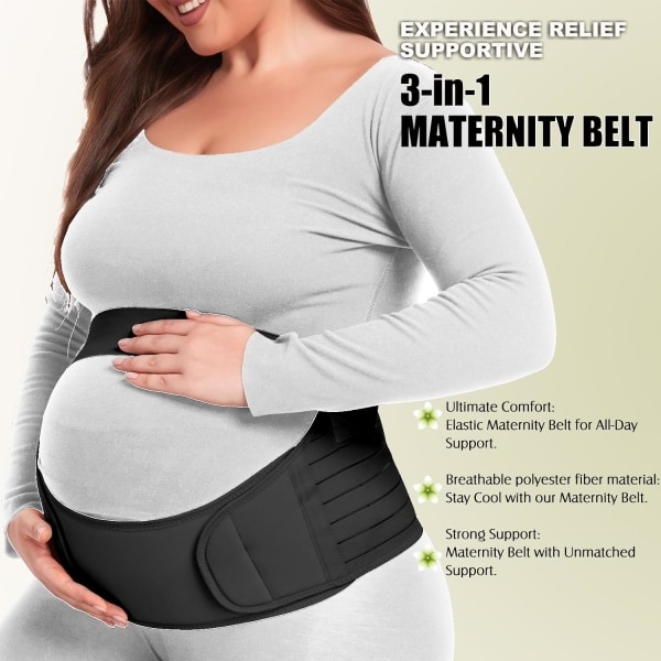 Raskauden vatsatukinauha - Äitiysvyö selän tukemiseen - Kevyt vatsatuki odottaville äideille color XXL