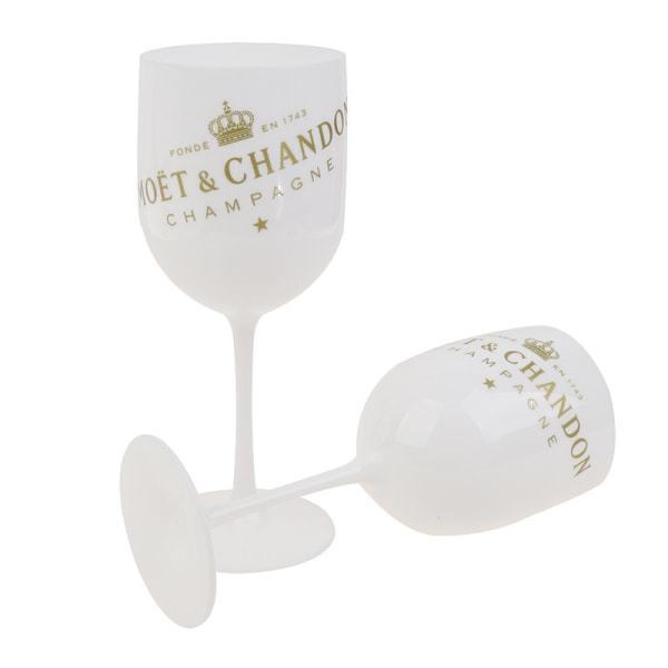 480ml Moet Champagne Flutes Glass Plast Akryl Champagne Glass Vinglass white one size