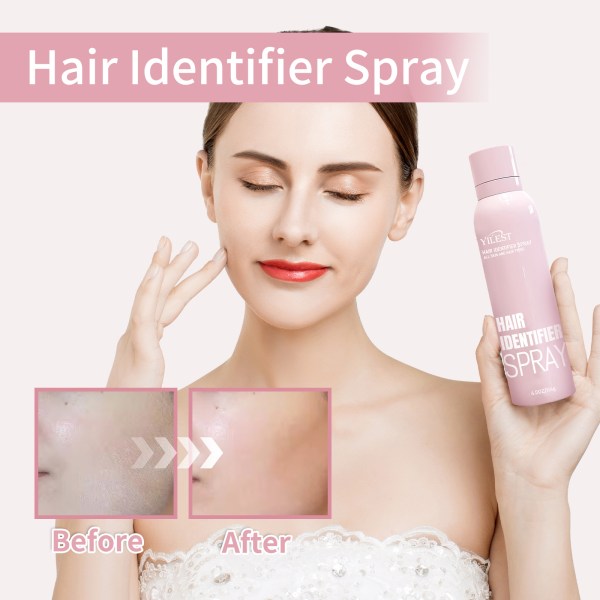 Håridentifikasjonsspray for ansiktsbarbering, håridentifikasjonsspray for dermaplaning, dermaplaning ansiktsspray for fjerning av uønsket hår Without knife