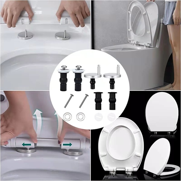 Kesän kuuma alennus 2 Universal WC-istuimen kiinnikettä Kääntyvät WC-kannen kiinnikkeet WC-istuimeen