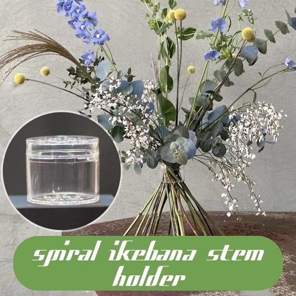 2024 Ny spiral Ikebana stamhållare, blommönster för vas Elegant Centerpiece Design Company, fest, Mors dag Blomsterarrangemang 2X1.6 IN