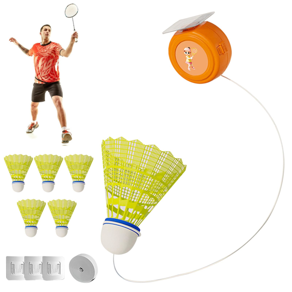 Badminton træningshjælp | Badminton Agility Coach velegnet til begyndere - Badminton træningstilbehør til legepladser, haver, stue, parker With 3 Balls