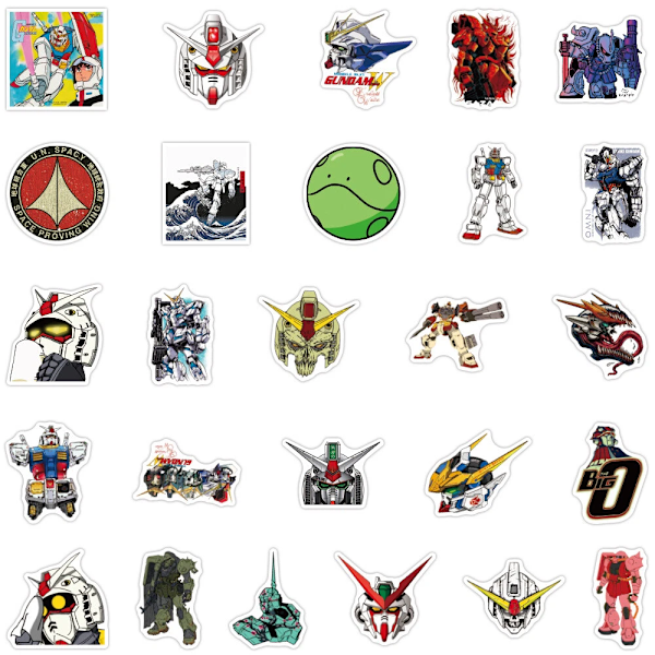 Kesän kuuma alennus 50/100 Classic Gundam Robot Warrior -pelitarrat RX-78-2 Gundam Wing Graffiti 50pcs Gundam B