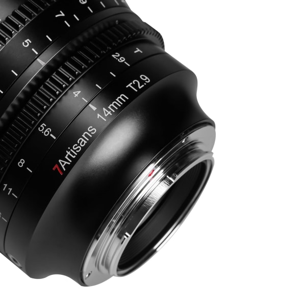14 mm:n T2.9-täyskehyksen elokuvalinssi, yhteensopiva Nikonin Z-kiinnityspeilittomien kameroiden kanssa Z5 Z6 Z7 Z6II Z7II Z9