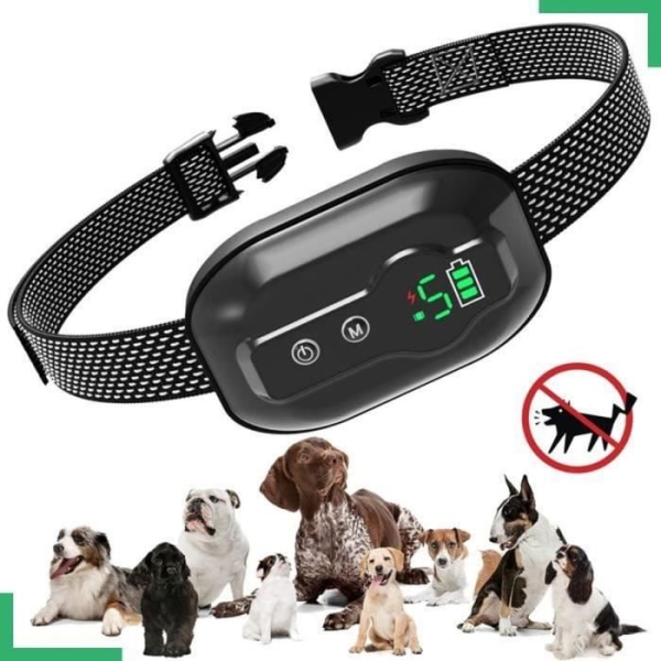 Uppladdningsbart automatiskt hundhalsband, 3 lägen och 5 smarta känsligheter med IP67 för små/medelstora/stora hundar